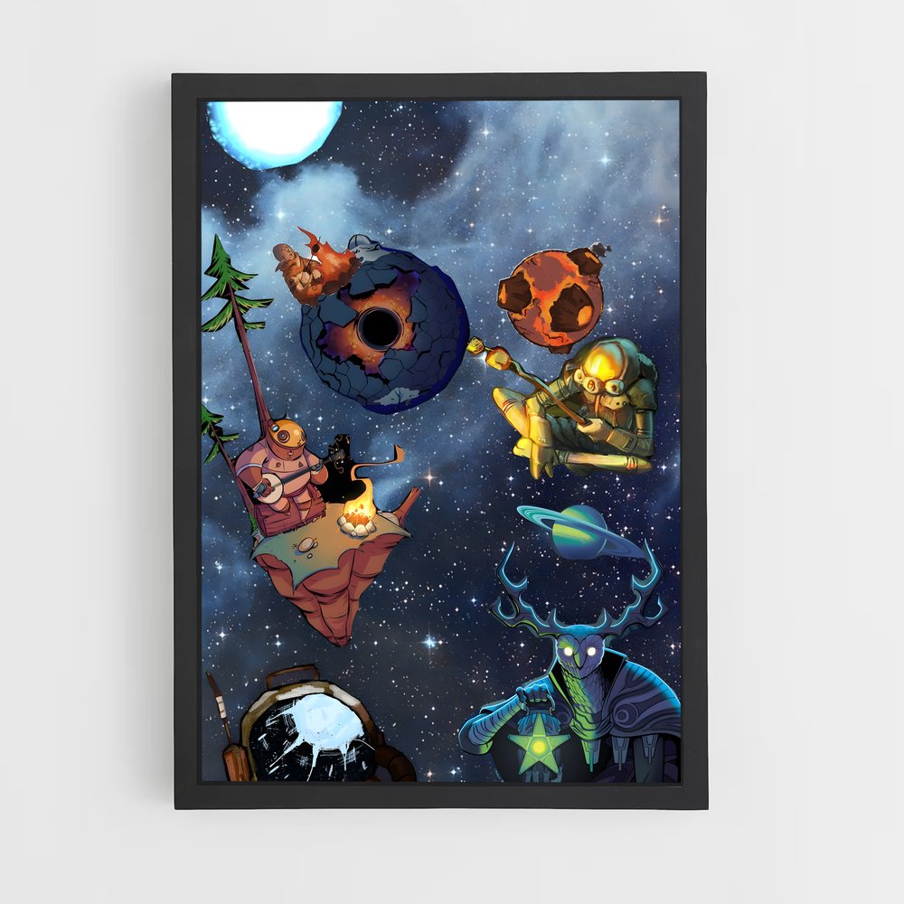 Poster Galactic Voyager – affiche Outer wilds (vue 2)